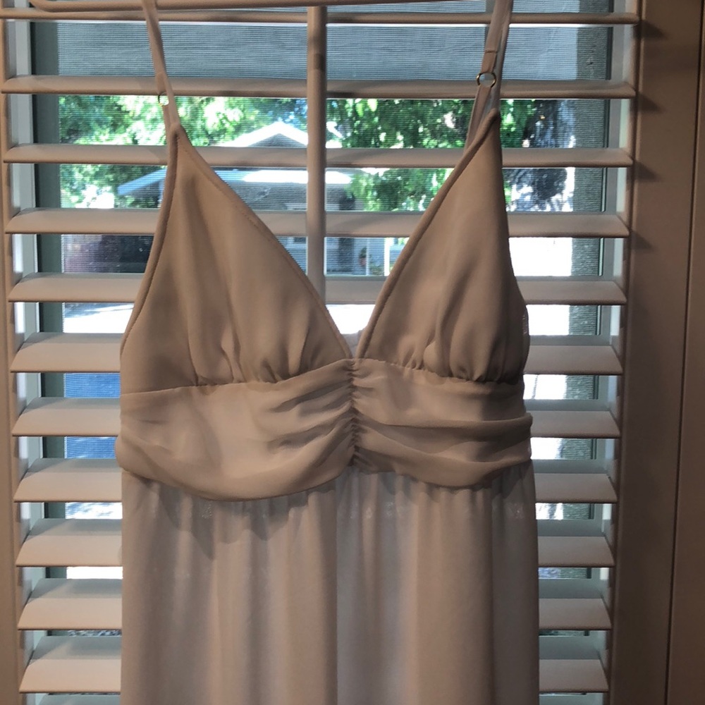 Beautiful white flowy beach dress